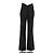 Pantalones acampanados negros de algodón Coperni