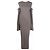 Vestido largo Rick Owens de algodón marrón Castaño