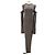 Vestido largo Rick Owens de algodón marrón Castaño - vista 2