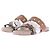 Sandalias Hermès Gwen de cuero marrón Castaño
