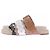 Sandalias Hermès Gwen de cuero marrón Castaño - vista 3