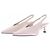Autre Marque Slingback in raso bianco