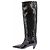 Khaite Botas de charol con efecto piel de cocodrilo Negro - vista 3
