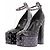 Valentino Garavani Décolleté con plateau in pelle Nero