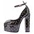 Valentino Garavani Décolleté con plateau in pelle Nero - vista 3