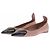 Alaïa Ballerine in camoscio beige e vernice nera