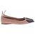 Alaïa Ballerine in camoscio beige e vernice nera - vista 2