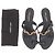 Sandali Saint Laurent in pelle nera con tacco block Nero - vista 7