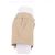 Shorts Ganni beige de algodón con cierre de serpiente plateado - vista 3