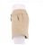 Shorts Ganni beige de algodón con cierre de serpiente plateado - vista 4