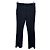 Autre Marque Pantalón recto negro de viscosa ALESSANDRO VIGILANTE