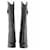 Botas altas Givenchy Shark de cuero negro - vista 2