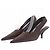 Décolleté slingback Totême in raso marrone taglia 37