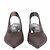 Décolleté slingback Totême in raso marrone taglia 37 - vista 2