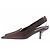 Décolleté slingback Totême in raso marrone taglia 37 - vista 5