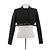 Chaqueta bolero corta negra Coperni de algodón Negro