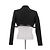 Chaqueta bolero corta negra Coperni de algodón Negro - vista 2
