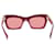 Gucci Gafas de sol rojas "Script"  - vista 2