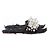 Miu Miu Sandali in pelliccia neri Nero - vista 3
