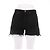 Shorts de mezclilla negros Saint Laurent
