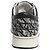 Jimmy Choo Sneakers Monogram glitter argento e nero - taglia EU 38.5 - vista 3