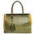 Fendi Borsa 2jours in pelle con stampa coccodrillo verde