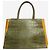 Fendi Borsa 2jours in pelle con stampa coccodrillo verde - vista 4