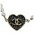 Bracciale charm Chanel Coco Mark Heart Faux Pearl D'oro - vista 2