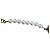 Bracciale charm Chanel Coco Mark Heart Faux Pearl D'oro - vista 4