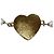 Bracciale charm Chanel Coco Mark Heart Faux Pearl D'oro - vista 5