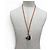 Hermès Hermes SV925 Leather Strap Perfume Bottle Atomizer Necklace Silvery Orange - view 2