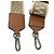 Tracolla in pelle e tela Loewe Marrone Beige - vista 4
