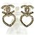 Orecchini Coco Mark Heart placcati oro Chanel