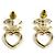 Orecchini Coco Mark Heart placcati oro Chanel - vista 3