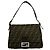 Fendi Mamma Bucket Tasche Zucca FF Logo Muster Braun Schwarz Khaki