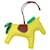 Hermès Pingente para bolsa Hermes Rodeo GM Vermelho Dourado  - vista 2