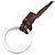 Hermès HERMES Hermes □C stamp Clochette Leather Long Necklace Marrone - vista 6