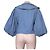 Farm Rio Giacca in denim con maniche a palloncino e colletto Peter Pan - vista 3