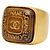 Chanel Coco Mark Gripoix Vintage Ring Golden