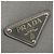 Prada Triangle Logo Plate Tote Bag aus grauem Saffiano-Leder Braun - Ansicht 9
