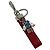 Prada Men's Saffiano Leather Keychain Keyring Red