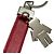 Prada Men's Saffiano Leather Keychain Keyring Red - view 4