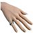 Anello a fascia in argento sterling 925 da uomo Christian Dior - vista 10