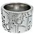 Anello a fascia in argento sterling 925 da uomo Christian Dior - vista 3