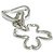Anello Clover Heart da donna Chanel Argento