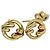 Orecchini Filo Stud da donna Fendi, Oro D'oro - vista 3