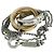 Colar com pingente de círculos entrelaçados Tiffany & Co. Prata Dourado - vista 3