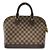 Borsa Louis Vuitton Damier Alma PM Marrone