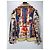 Etro Camisa estampada de mezcla de algodón Blanco Roja Azul Multicolor Dorado - vista 4