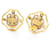 Timeless Orecchini a clip Chanel Coco Mark Bianco D'oro  - vista 5